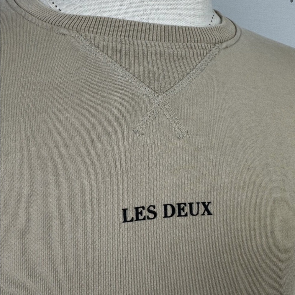 Les Deux Men's Beige round Crewneck Sweater XS Portugal - Picture 10 of 10